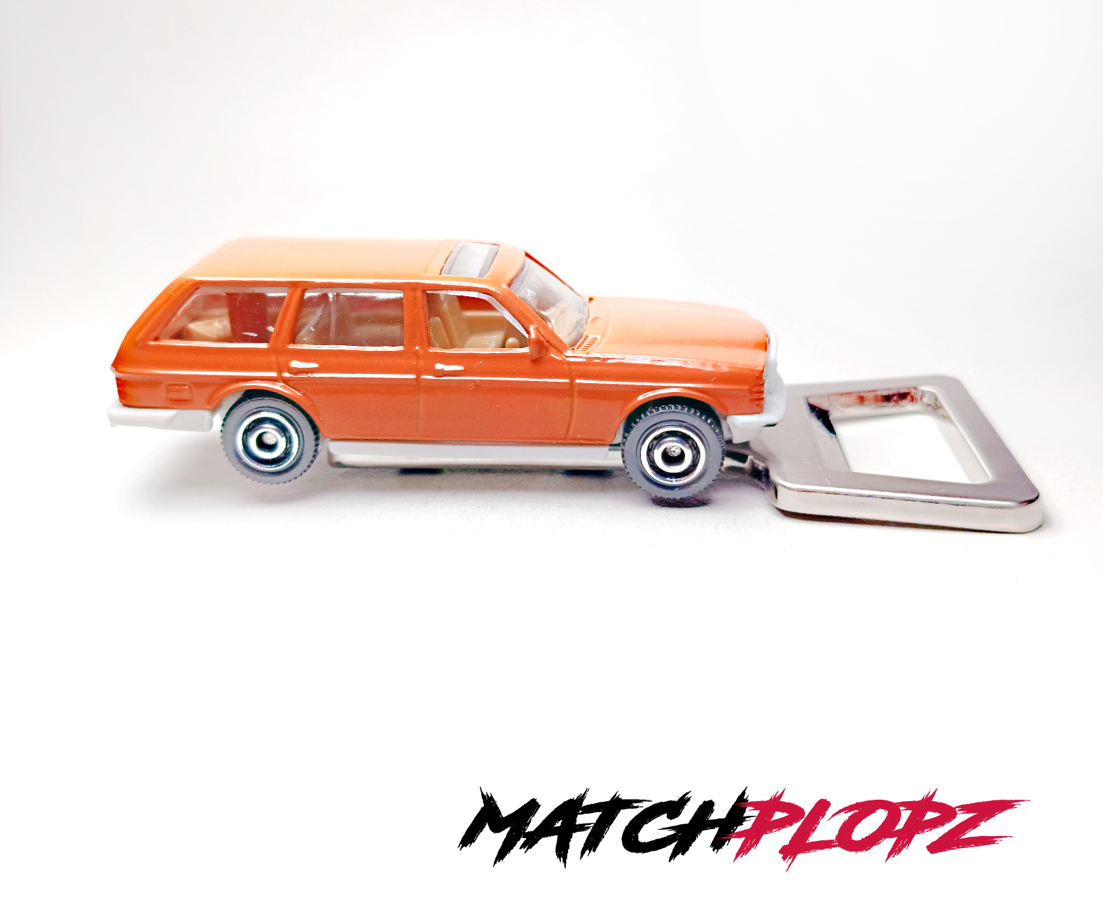 FORD Capri bottle opener model car toy car from MATCHPLOPZ vintage retro gift birthday man friend car orange II