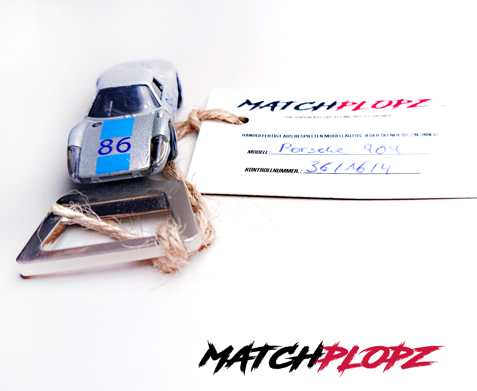 Porsche 904 silber Flaschenöffner