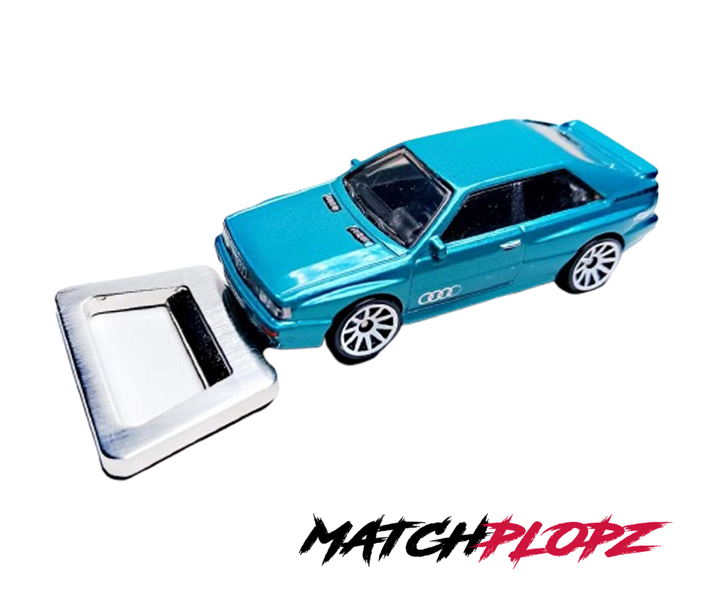 AUDI QUATTRO bottle opener model car toy car by MATCHPLOPZ vintage retro gift birthday present friend man car blue green